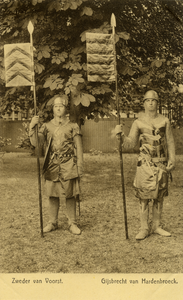 221950 Portret van Sweder van Voerst, voorgesteld door G.E.F.J. de Kuyper (links) en Ghijsbert van Hardenbroec, ...